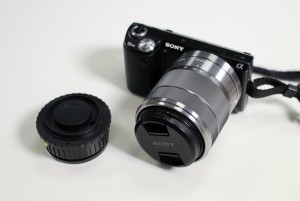 Canon NEX-5 and a pinhole lense 